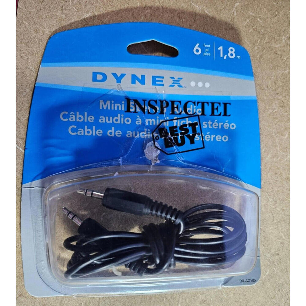 New Dynex stereo mini extension cable DX-AD106